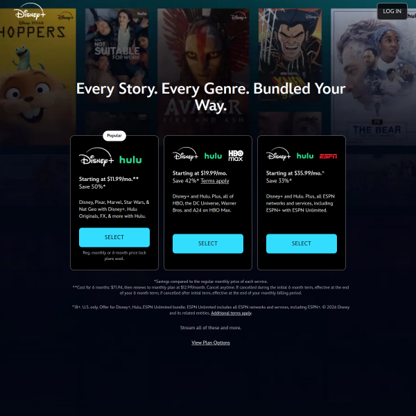 Disney+官网截图