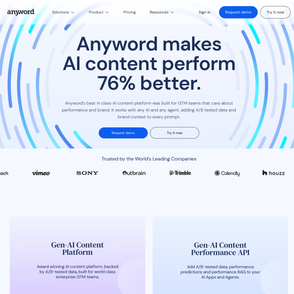 Anyword官网截图
