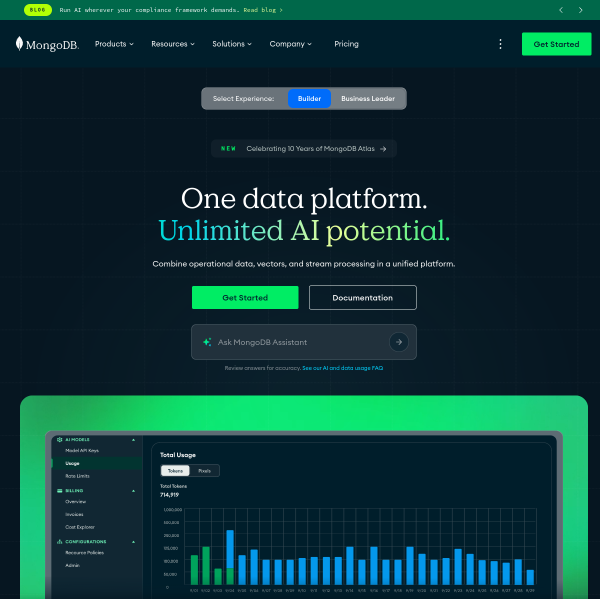 MongoDB官网截图