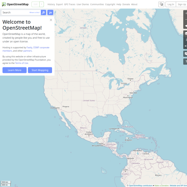 OpenStreetMap官网截图