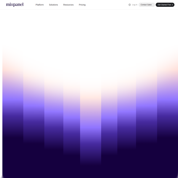 Mixpanel官网截图