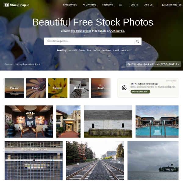 StockSnap官网截图