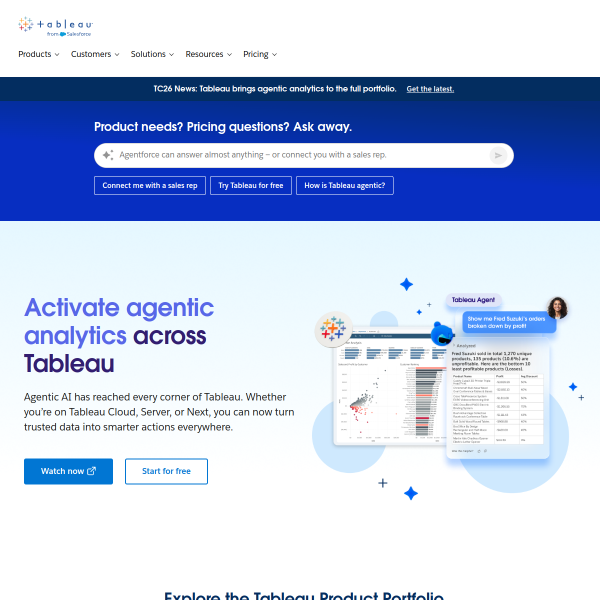Tableau官网截图