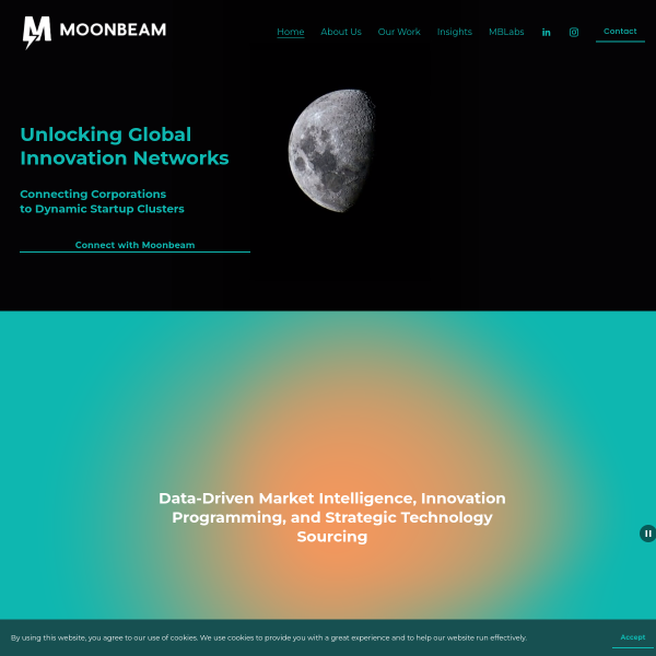 Moonbeam AI官网截图