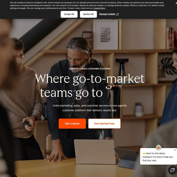 HubSpot官网截图