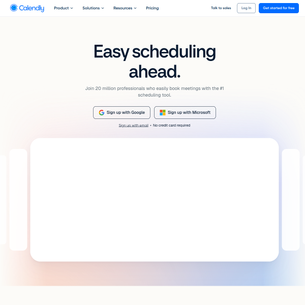 Calendly官网截图