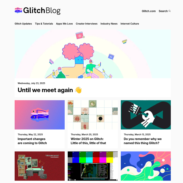 Glitch Blog官网截图