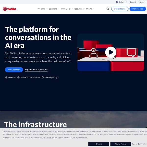 Twilio官网截图