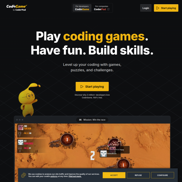 CodinGame官网截图