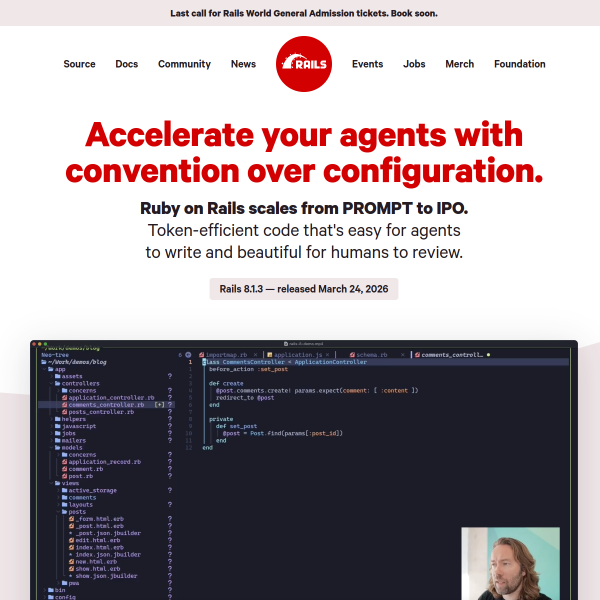 Ruby on Rails官网截图