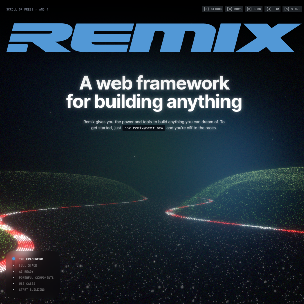 Remix官网截图