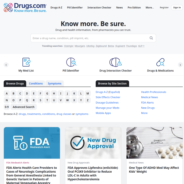 Drugs官网截图