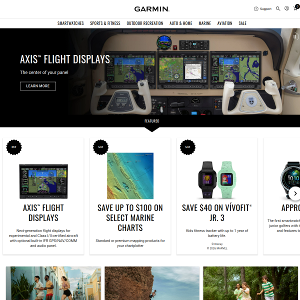 Garmin 佳明官网截图