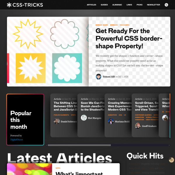 CSS-Tricks官网截图