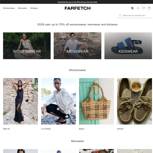 FARFETCH 发发奇官网截图