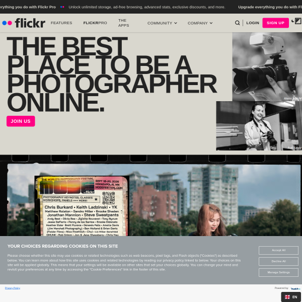 Flickr官网截图