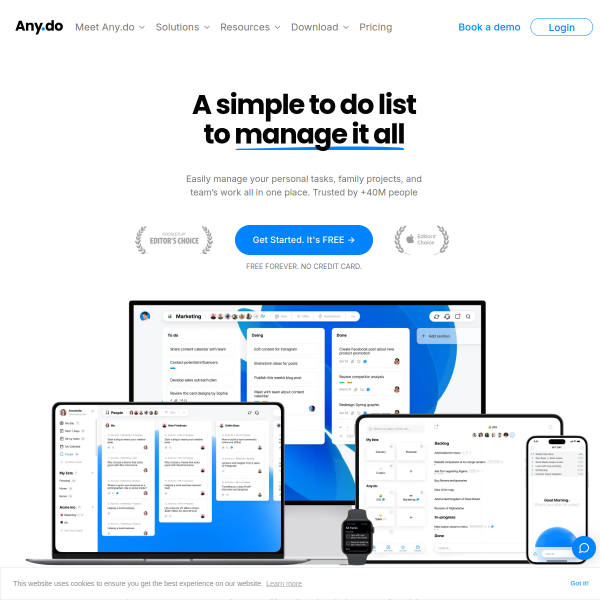 Any.do官网截图