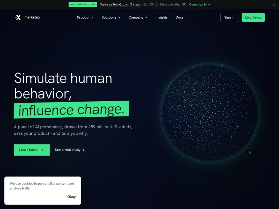 Marketrix.ai官网截图