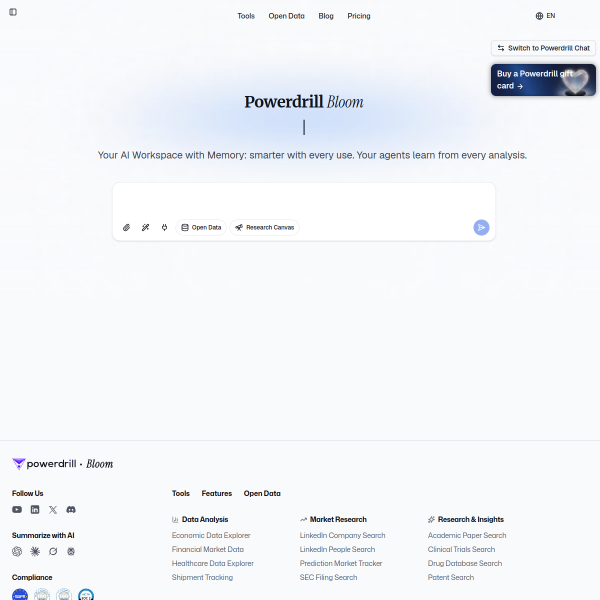PowerDrill官网截图