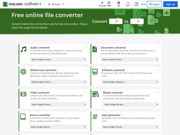 Online-Convert官网截图