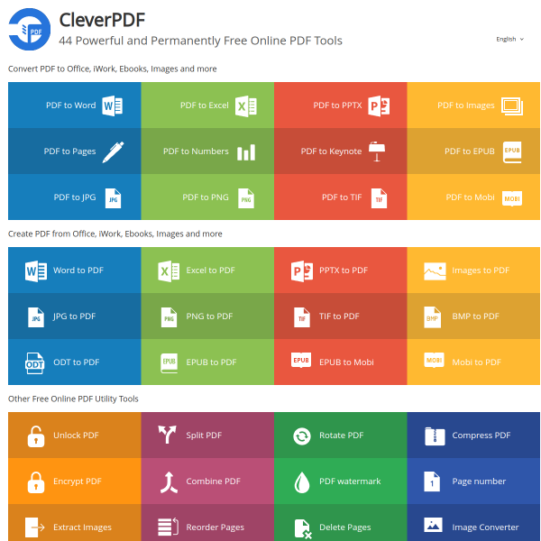 CleverPDF官网截图