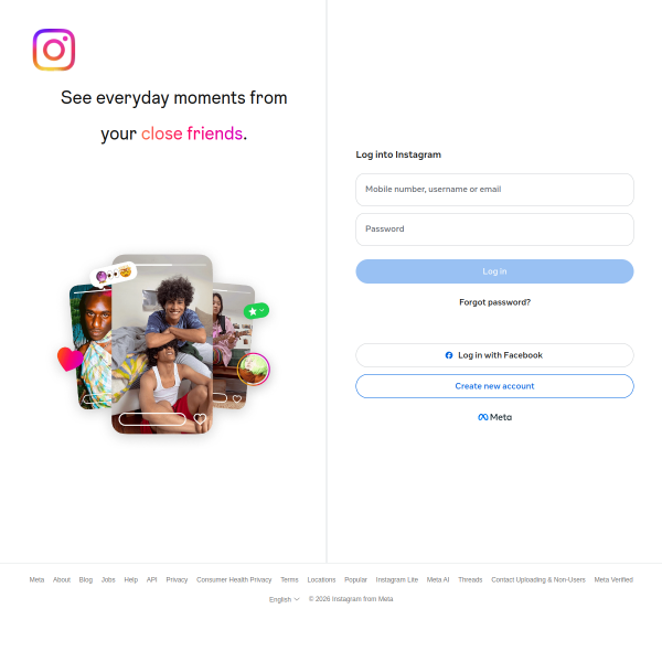 Instagram官网截图