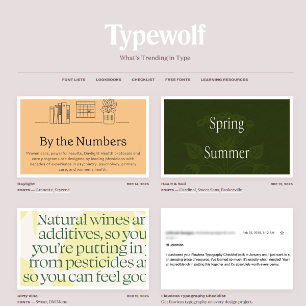 Typewolf官网截图