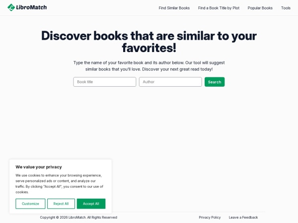 LibroMatch官网截图