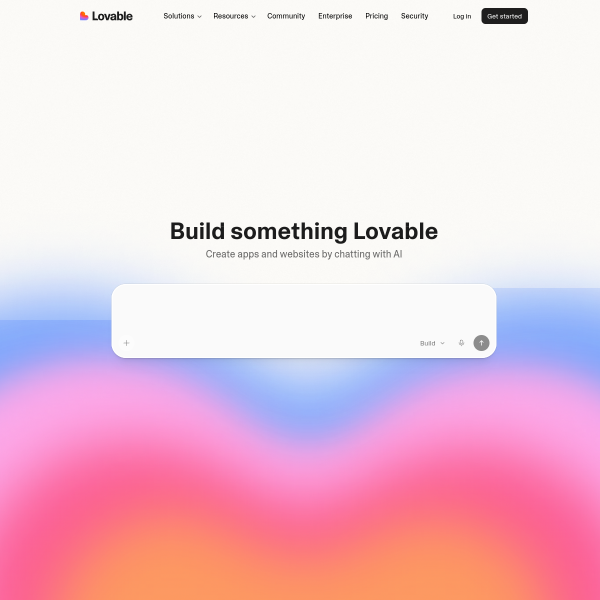 Lovable官网截图