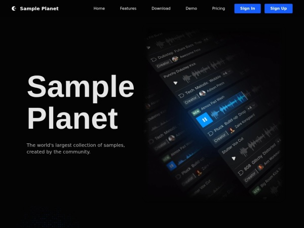 Sample Planet官网截图